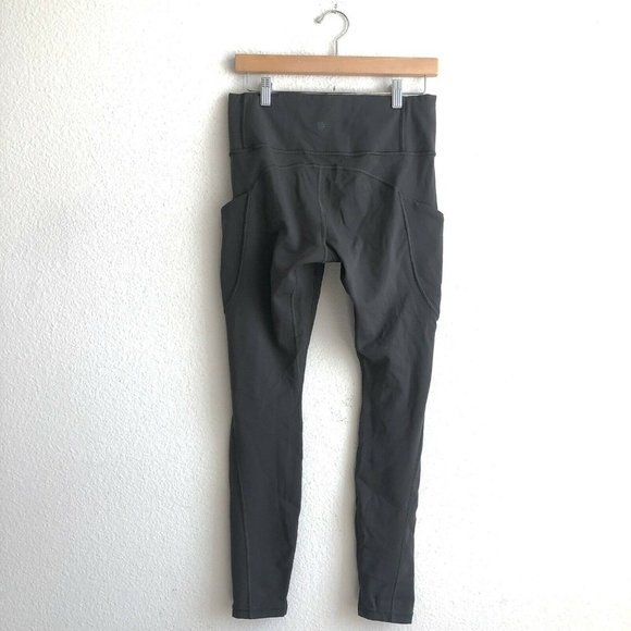 ATHLETA Leggings High Rise Gray Stash Pockets M - Picture 5 of 10
